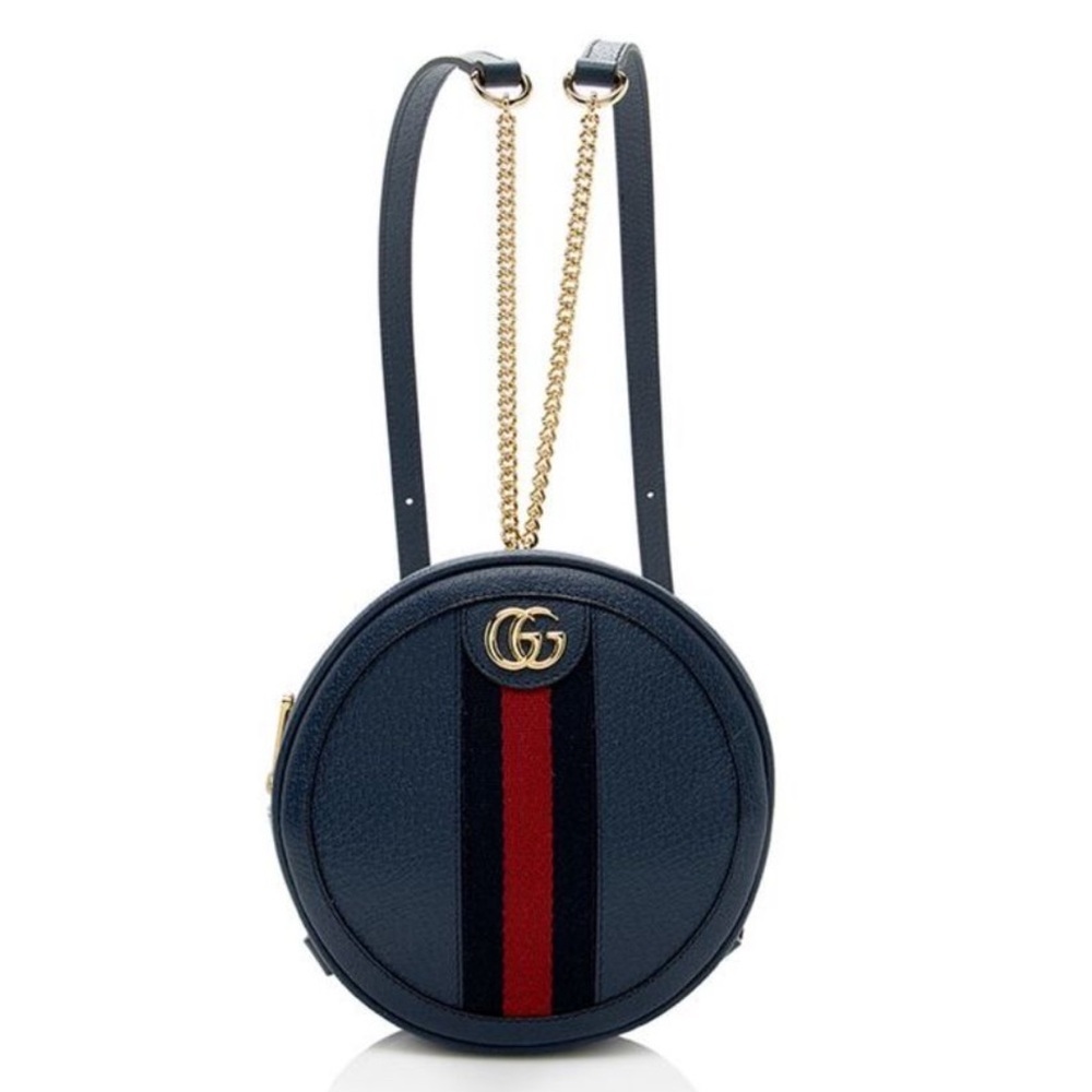 Gucci Leather Ophidia Round Mini bag